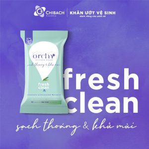 Khăn ướt vệ sinh phụ nữ Orchy Fresh & Clean