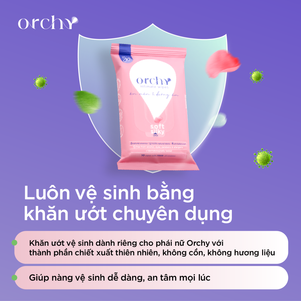 Khăn giấy ướt vệ sinh Orchy