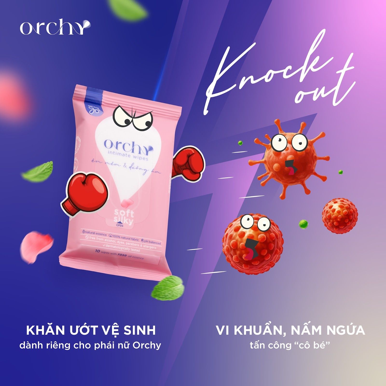 Khăn giấy ướt vệ sinh Orchy