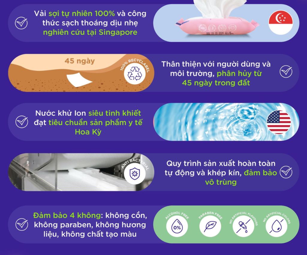 Vì sao nên chọn khăn giấy ướt vệ sinh vùng kín không cồn, không hương liệu